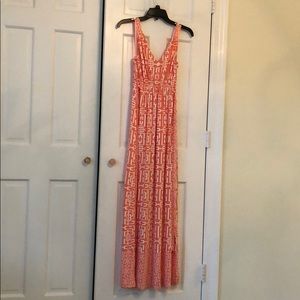 Beautiful long dress 👗 Coral color.